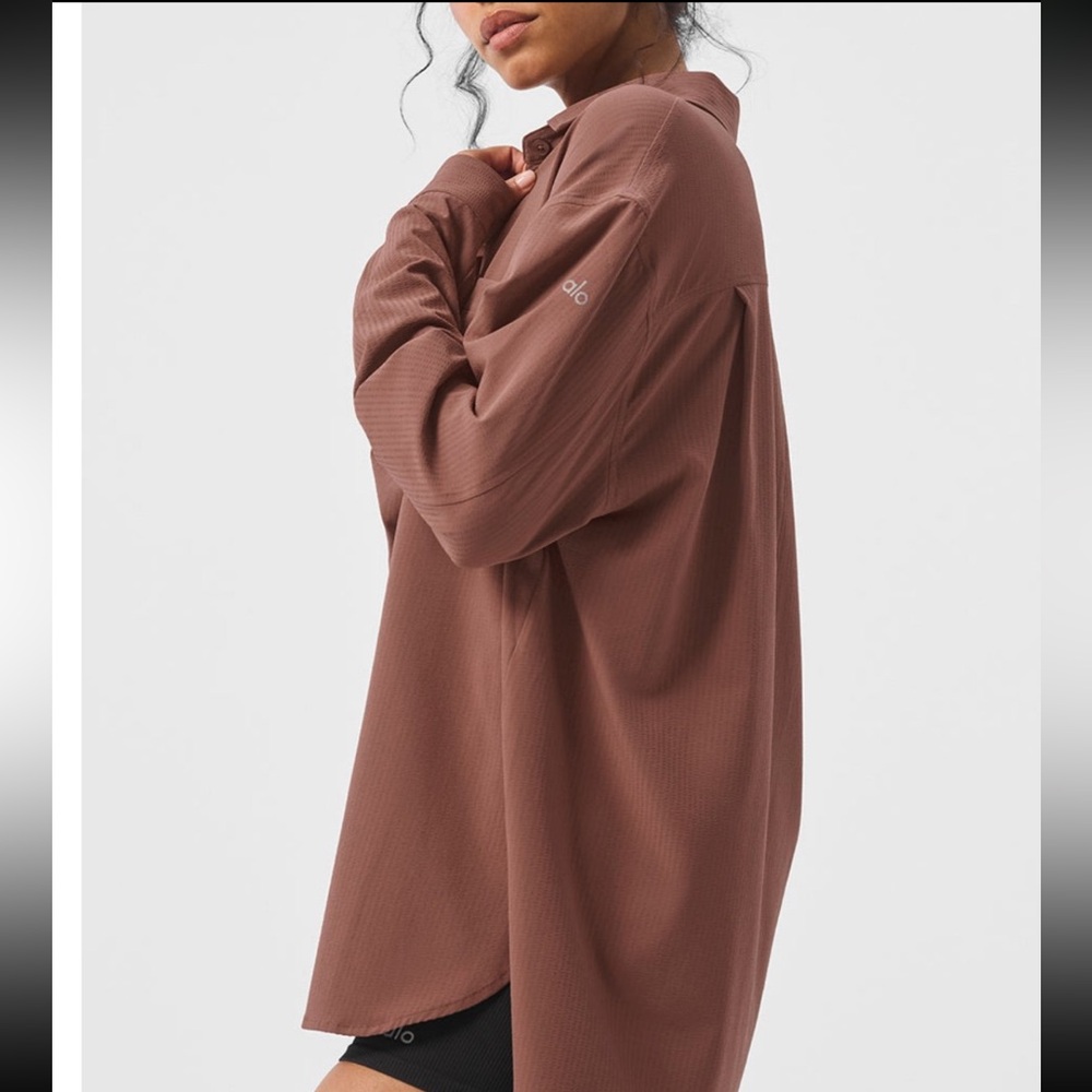 Alo Dreamscape Button Down Long Sleeve Size S